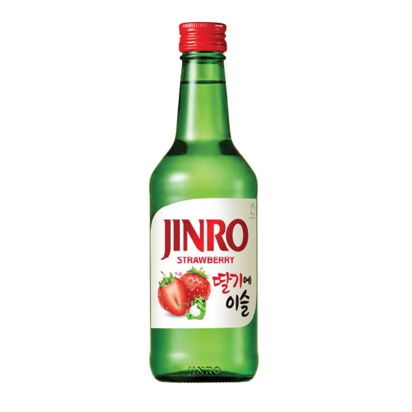 Soju Licor Coreano Sabor Fresa - 360ml